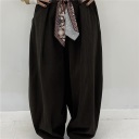 completo giacca over e pantalone modello wide leg velvet